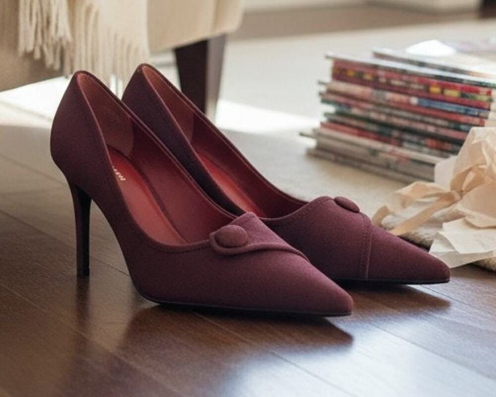 Covington Krauss Purple Pointed Toe High Heel Pumps Womens Size 8.5 M New